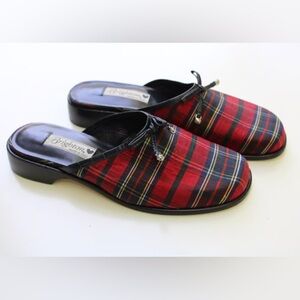 Brighton Holly Plaid Slip On. Shoes Made In Italy Size 8M